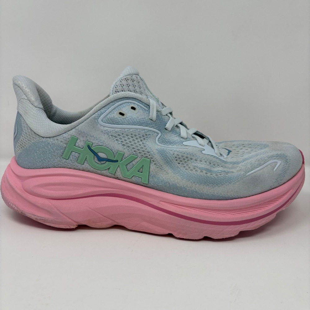 Hoka Clifton 10 Women's Size 10 Blue Pink Running Shoes (1162031 OTP)